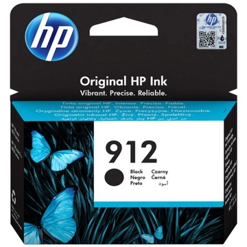 Oryginalny Tusz 912 BK HP OfficeJet 8012e