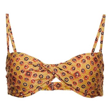 SUPERDRY MUSZTARDOWY TOP BIKINI WZÓR (38)