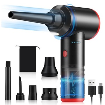 ЭЛЕКТРОМОБИЛЬНЫЙ ПЫЛЕСОС ПЫЛЕВОЗДУХА 6 НАСАДОК 3 ШЕСТЕРНИ 100 000 ОБ/МИН