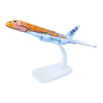 1/500 Mini Simulated Solid Alloy ANA A380 KaLa Airplane Model Toy Assemble