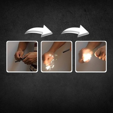 KRZESIWO MAGNEZOWE WOJSKOWE ROZPAŁKA OGIEŃ MAGNETYCZNE CAMPING SURVIVAL