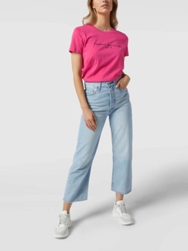 Tommy Hilfiger t-shirt damski różowy S