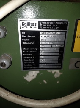 Maszyna pakująca Kallfass 450