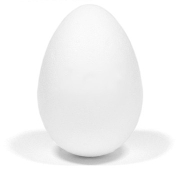 Яйцо пенопластовое для украшения - 15 см.