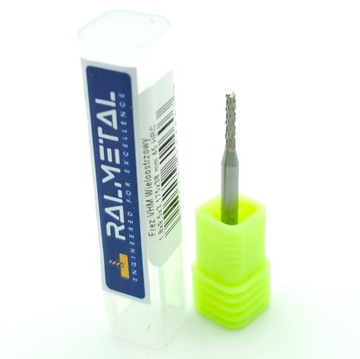 Frez VHM Wieloostrzowy 1.8 x 3.175 x 38 mm 45 HRC
