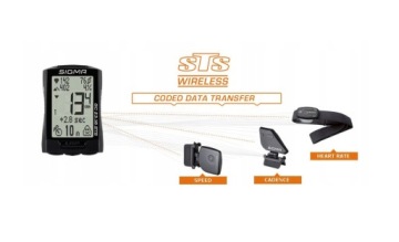 Sigma Bicycle Meter 23.16 STS IPX7 Польский меню термин задача задача HR Puls
