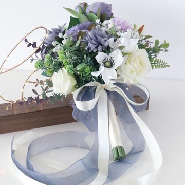 Свадебный букет для невесты, центральное украшение в деревенском стиле, шелковый букет цветов