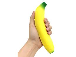 DUŻY Gniotek Antystresowy SENSORY SQUISHY BANAN 5+