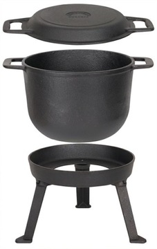 Кастрюля Rossner 3-в-1 Чугунная кастрюля 15л MK605 FREE KINDLING