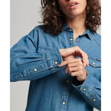 SUPERDRY NIEBIESKA JEANSOWA KOSZULA (42)