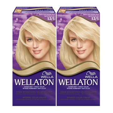 Wellaton Intense Farba do Włosów 12/1 Jasny Popielaty Blond x 2