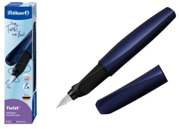 Перьевая ручка Pelikan Twist Silver с картриджем