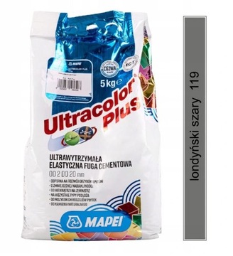 MAPEI FUGA Ultracolor 119 Londyński Szary 5kg FV