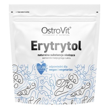 OstroVit Erytrytol 1 kg ERYTROL NATURALNY SŁODZIK 0 kalorii ZAMIENNIK CUKRU