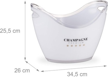 Холодильник для шампанского 6л, белый RD28655