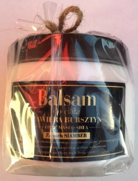 BALSAM do ciała z bursztynem i węglem zapach SI