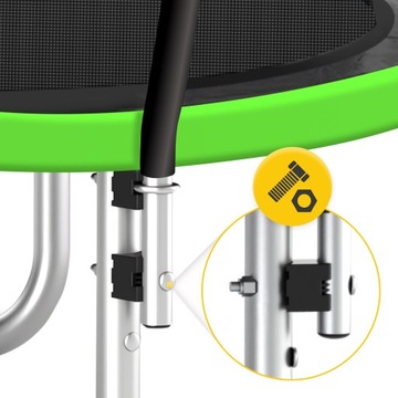 TRAMPOLINA DOMOWA DLA DZIECI DO DOMU I OGRODU Z SIATKĄ WEWNĘTRZNĄ OGRODOWA