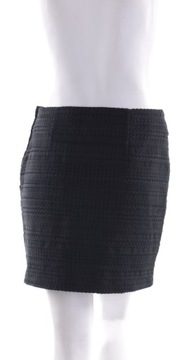 H&M czarna mini spódniczka żakard r. 38