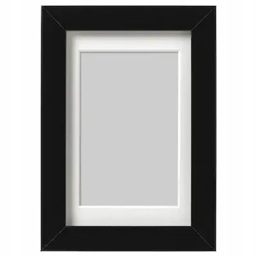 RAMKA NA ZDJĘCIA RIBBA CZARNA GRUBA 13X18CM PASSE PARTOUT MASYWNA RAMKA