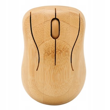 BEZPRZEWODOWA MYSZ OPTYCZNA DREWNIANA 2.4GHZ