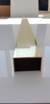 Rura prostokątna mosiężna 20x10x1,0mm | 1000mm