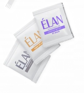 Elan farba do brwi BLACK + Aktywator + olejek