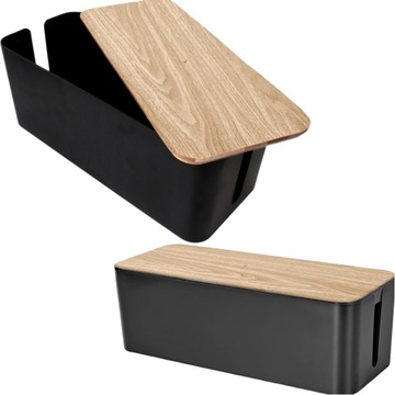 Schowek na kable listwy przewody zasilacze pudełko organizer kabli BOX 31cm