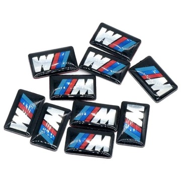 10X M POWER NAKLEJKA LOGO EMBL 3D WYPUKŁA M PAKIET