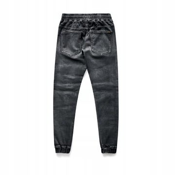 Męskie spodnie jeansowe bojówki joggery jeansy XL