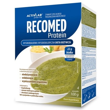 ACTIVLAB RECOMED PROTEIN KREM 100g ZUPA SMAK KOPEREK 1 SASZETKA