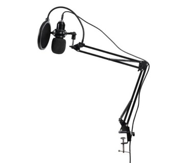 MIKROFON REINSTON EMIK01 USB KOSZYK FILTR STATYW