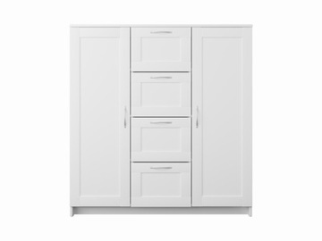 Szafka ORION 2 drzwi, 4 szuflady, 117x123cm,