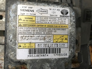 MODUŁ SENSOR AIRBAG DAEWOO LANOS NUBIRA MATIZ