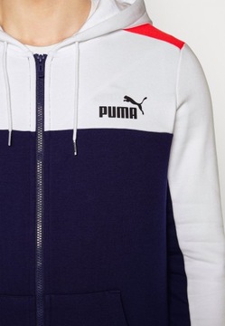 Толстовка Puma с капюшоном в стиле колорблок, размер M