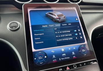 Mercedes Klasa C W206 Kombi 2.0 220d 200KM 2022 Mercedes-Benz Klasa C 220D FullLed Alu Kamera Virtual Ambiente Navi Serwis, zdjęcie 29