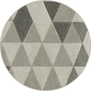 GĘSTY GEOMETRYCZNY DYWAN 67 cm KOŁO DWUPOZIOMOWY