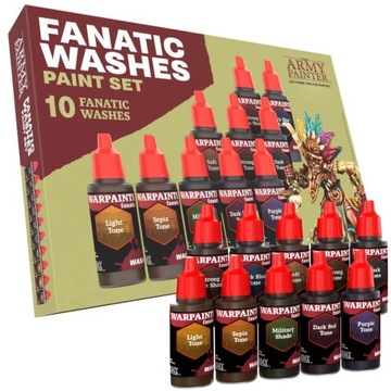 ZESTAW FARB WARPAINTS FANATIC WASHES PAINT SET THE ARMY PAINTER