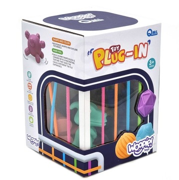 ГИБКИЕ ОБРАЗОВАТЕЛЬНЫЕ СЕНСОРНЫЕ КУБИКИ СОРТИРОВЩИК ДИНОЗАВРОВ 6 шт. ВУПИ