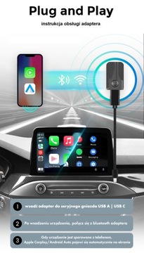 АДАПТЕР ДЛЯ БЕСПРОВОДНОЙ APPLE CARPLAY ANDROID AUTO