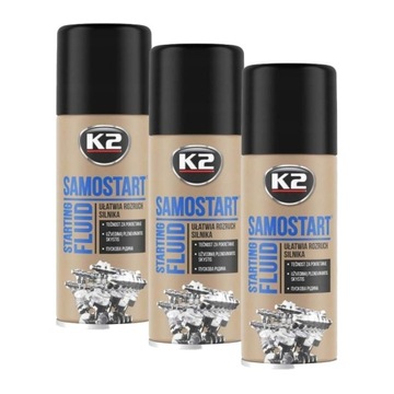 SAMOSTART SKUTECZNY ŚRODEK DO ROZRUCHU SILNIKA K2 400ML 3 SZTUKI