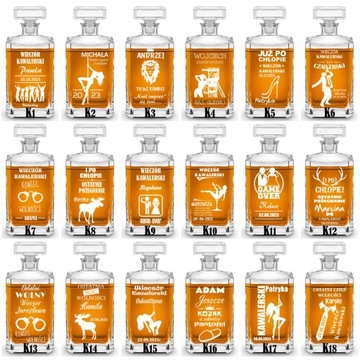 ГРАФИН 4 БОКАЛА ДЛЯ ВИСКИ и 4 стакана с ГРАВИРОВКОЙ в подарок