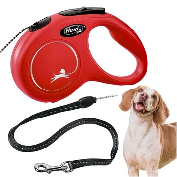 SMYCZ AUTOMATYCZNA dla psa FLEXI NEW CLASSIC S 12kg Linka 5m ZWIJANA
