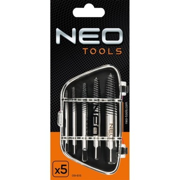 NEO 5 ШТ. ОТВЕРТКИ ДЛЯ СЛОМАННЫХ ПОВРЕЖДЕННЫХ ВИНТОВ M3-M18 09-615