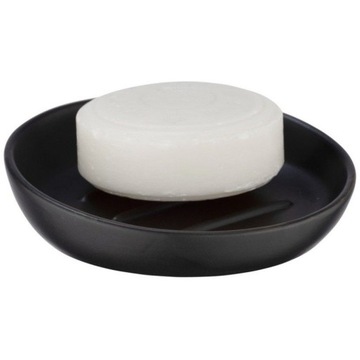 MYDELNICZKA CERAMICZNA CZARNY MAT OKRĄGŁA WENKO