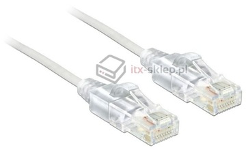 Kabel RJ-45 patchcord elastyczny Cat.6 Slim 0,5m