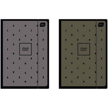 INTERDRUK Teczka A4 z gumką Soft Touch Chess 1 szt