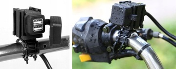 ŁADOWARKA ZASILACZ MOTOCYKL SKUTER 2X USB 5V 2.1A