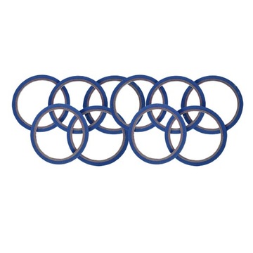 10 рулонов самоклеющейся ленты для маркировки сетки синего цвета