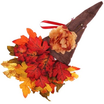 JESIENNY WIESEK GNOME DEKOR Z LIŚCIAMI KLONU DLA