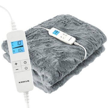 KOC ELEKTRYCZNY DUŻY MIĘKKI 180x160cm MATA GRZEWCZA 160W TIMER PILOT KREXUS